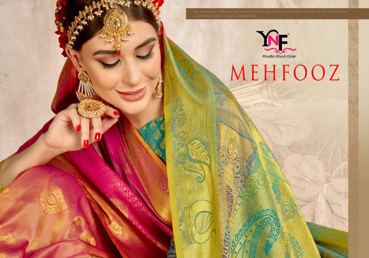 Mehfooz By Ynf Silk Weaving Sarees Wholesale Supplier India