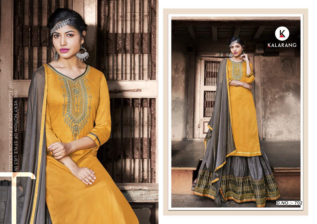 Blueberry Vol 3 By Kalarang Jam Silk Cotton Suits Wholesale Supplier Gujarat