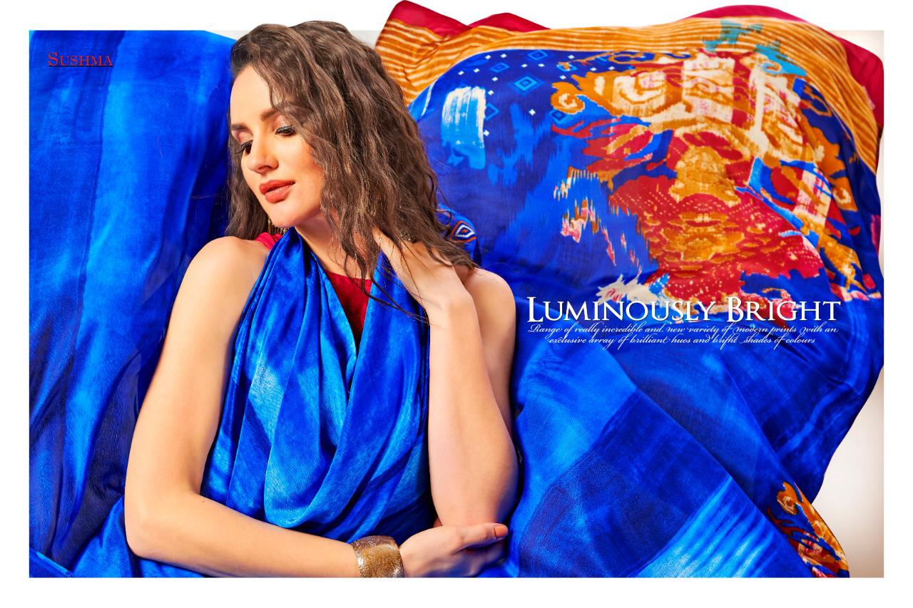 Creative By Sushma Crepe Printed Sarees Wholesale Supplier And Dealer Surat
