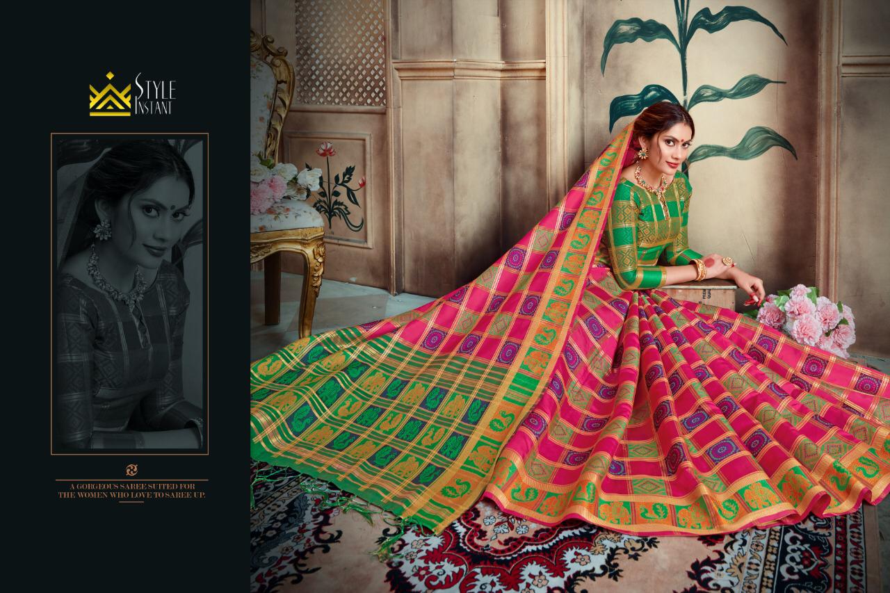 Barati Silk By Style Instant Lichi Silk Cottan Saree