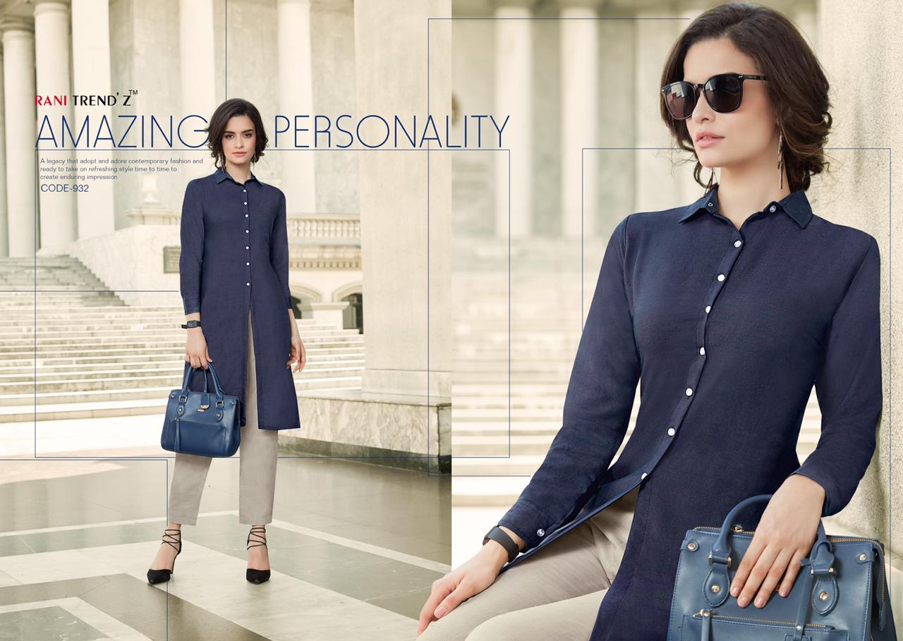 She Girl 3 By Rani Trends Stitched Top Pure 2 Tone Rayon