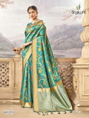 Shakunt Weaves Presents Sharda Cottan Silk Saree