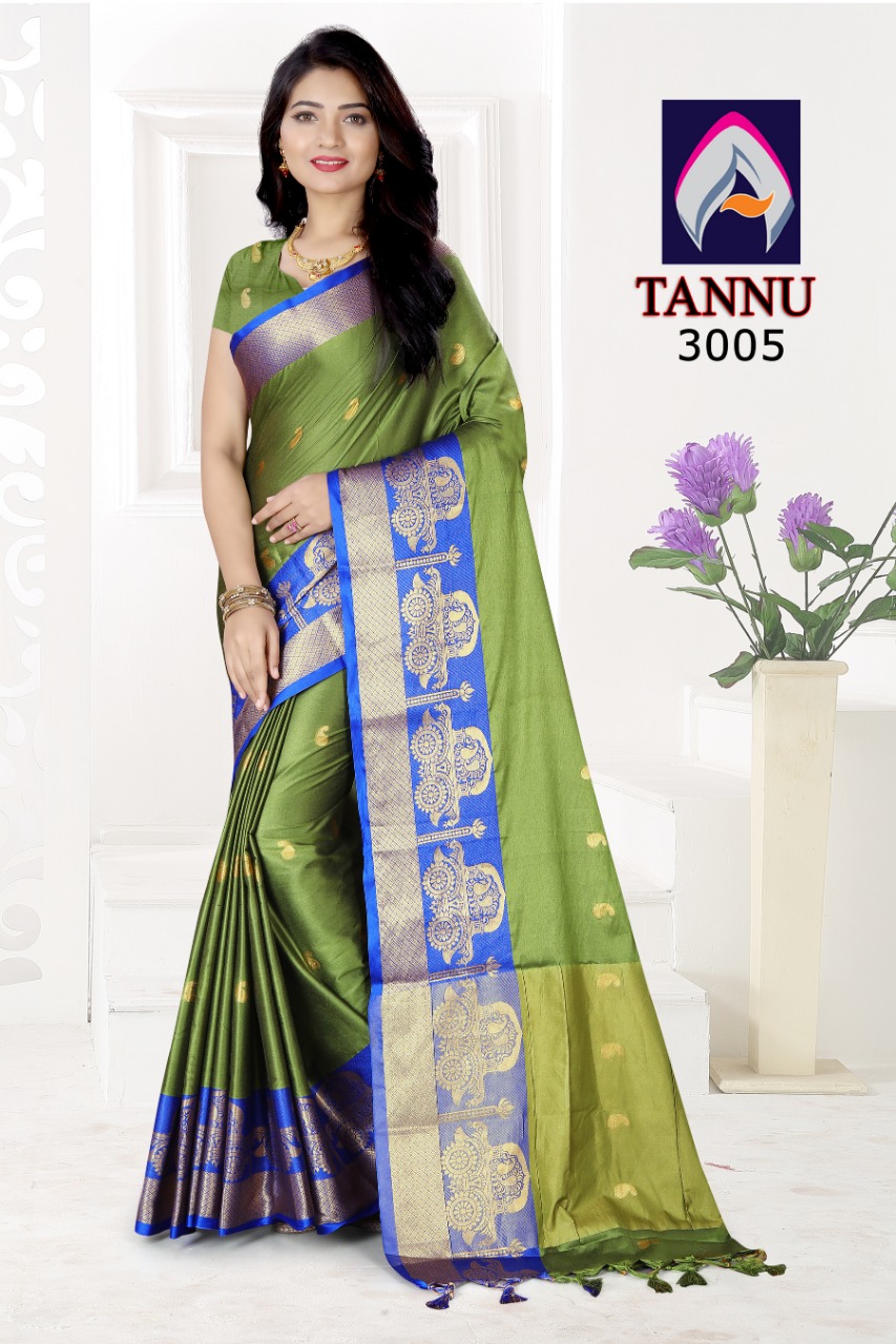Tannu By Aanchal  Creation Silk Designer Party Wear Sarees Wholesale Supplier Gujarat