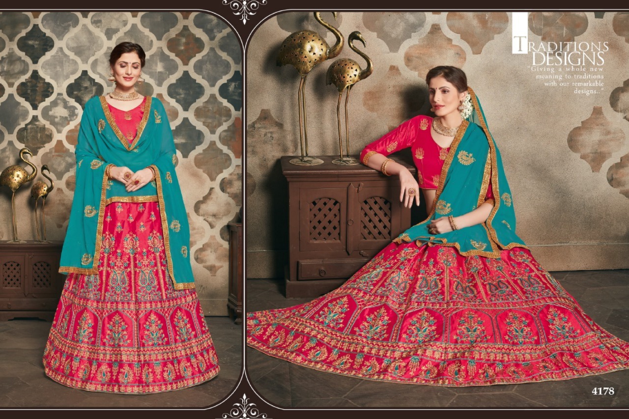 Trends By Sanskar Style Designer Party Wear Lehngas Wholesale Supplier And Dealer Surat