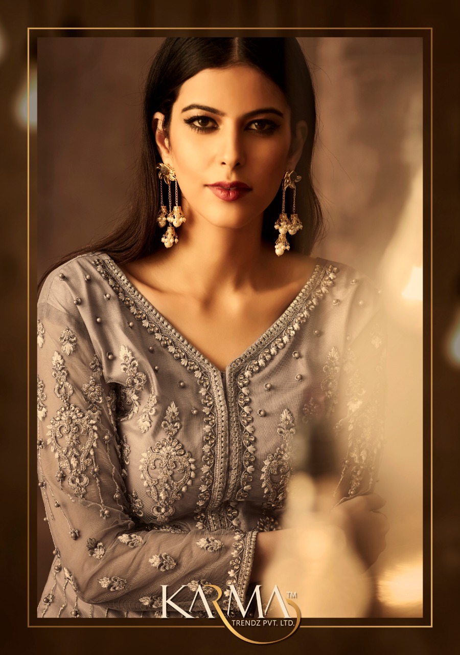 Karma Colours Of 15075 Designer Party Wear Suits Wholesale Supplier Gujarat