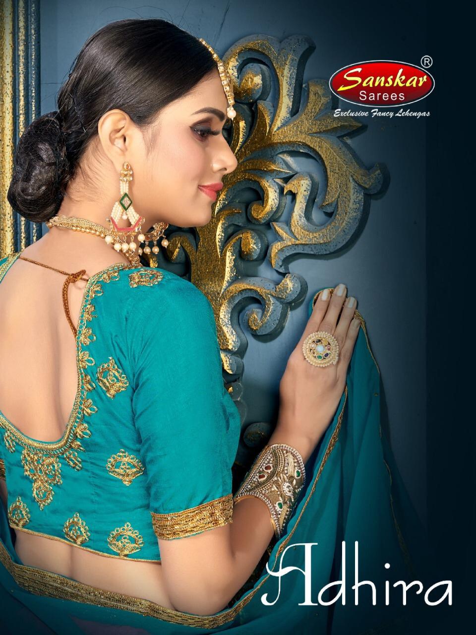 Adhira By Sanskar Style Designer Party Wear Lehngas Wholesale Supplier Surat