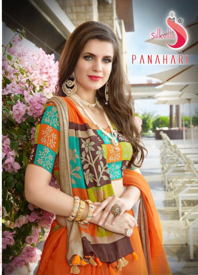 Panhari By Silk Villa Polly Cotton Designer Party Wear Sarees Wholesale Supplier Gujarat