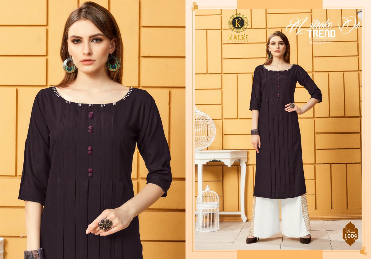 Mirow Vol 1 By Kalki Fashion Cotton Kurtis With Plazzo Wholesale Supplier Surat