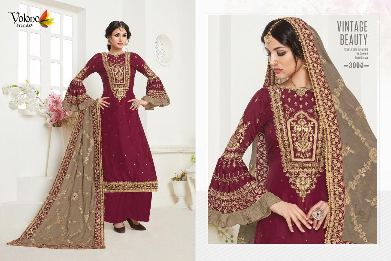 Dullhan Vol 3 Bridal Collection  By Volono Trendz Designer Party Wear Suits Wholesale Supplier Gujar...