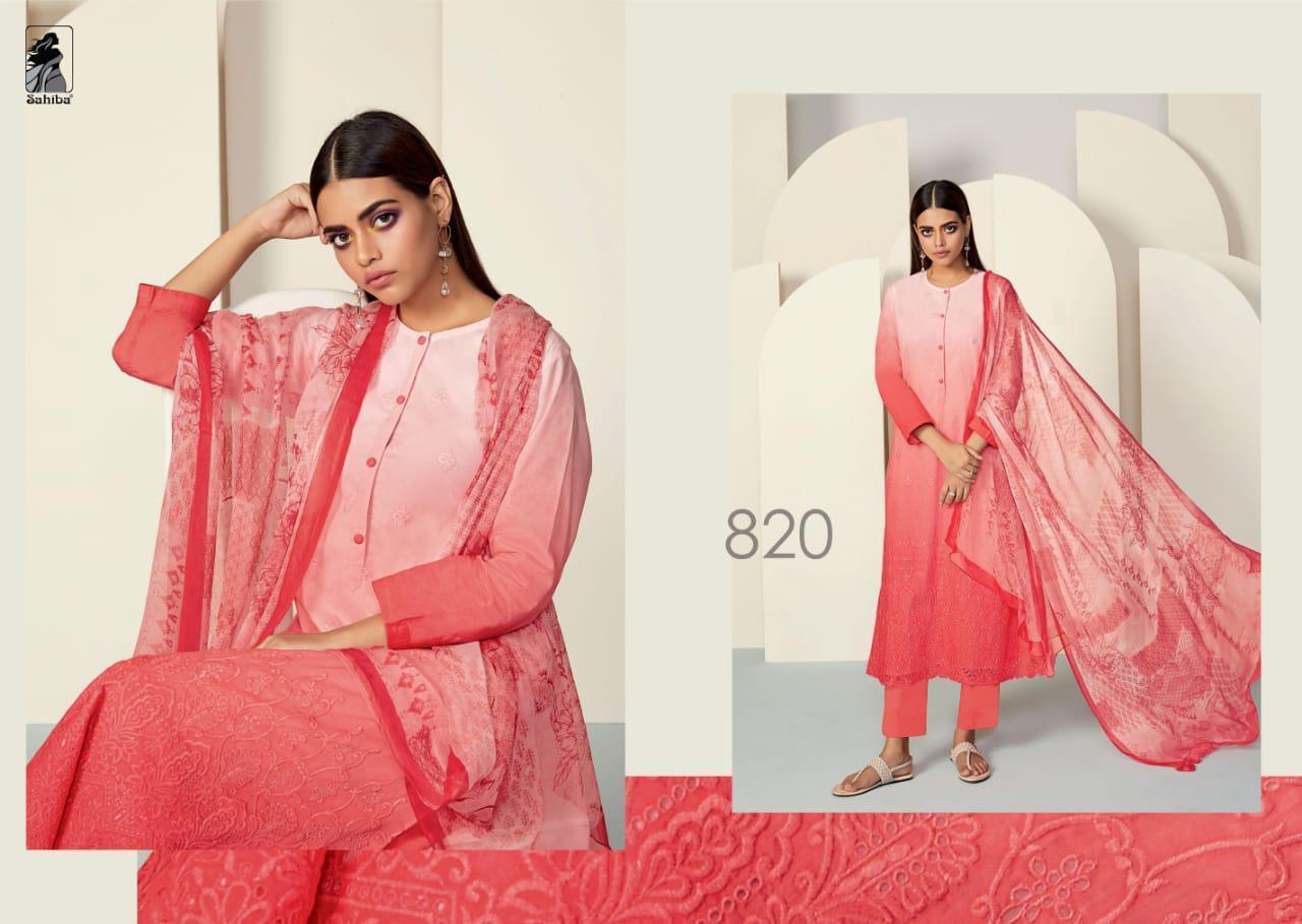 Florence By Sahiba Cambric Embroidered Suits Wholesale Supplier Gujarat