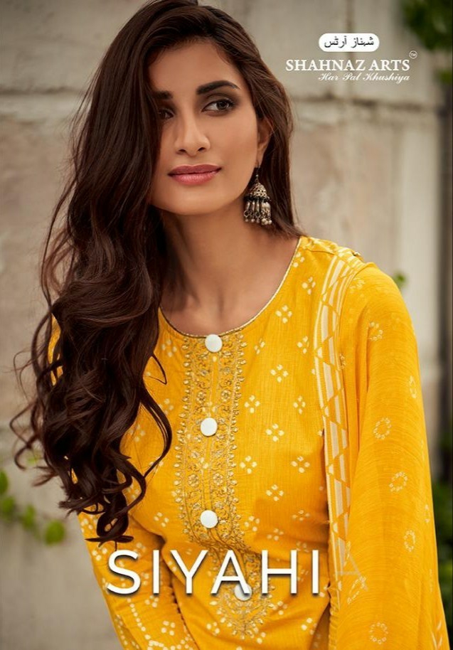 Siyahi By Shahnaz Arts Cotton Designer Party Wear Suits Wholesale Supplier Gujarat