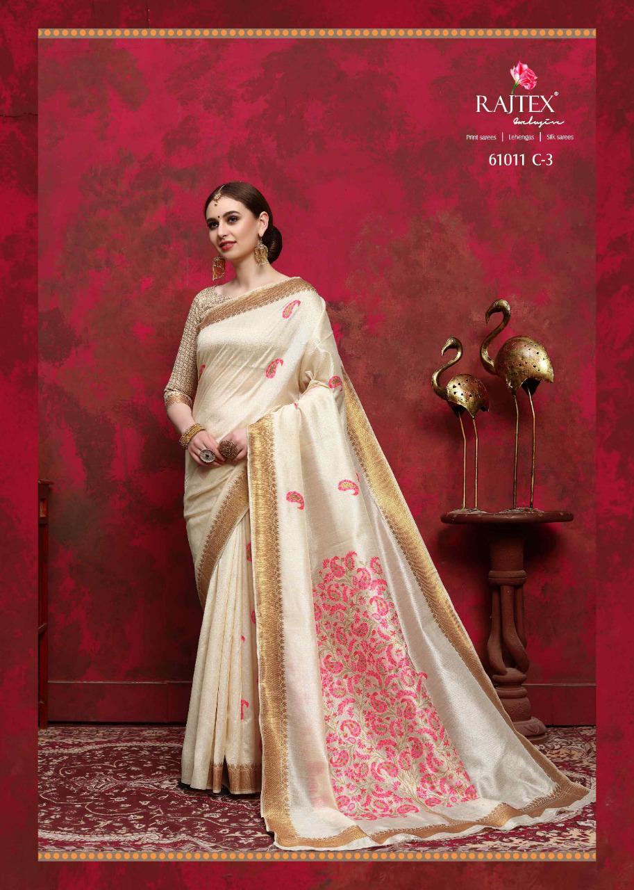 Kalika Silk Limited Edition 61011 Colourw By Raj Tex Silk Designer Party Wear Sarees Wholesale Suppl...