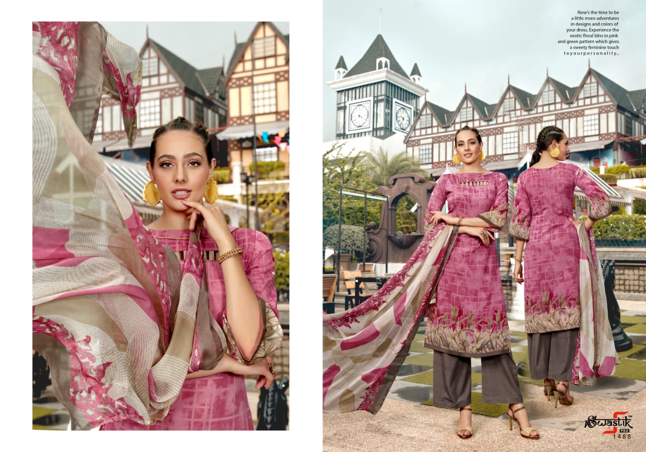 Swastik Pro Vol 40 By Anmol Tex  American Crepe Suits Wholesale Supplier Gujarat