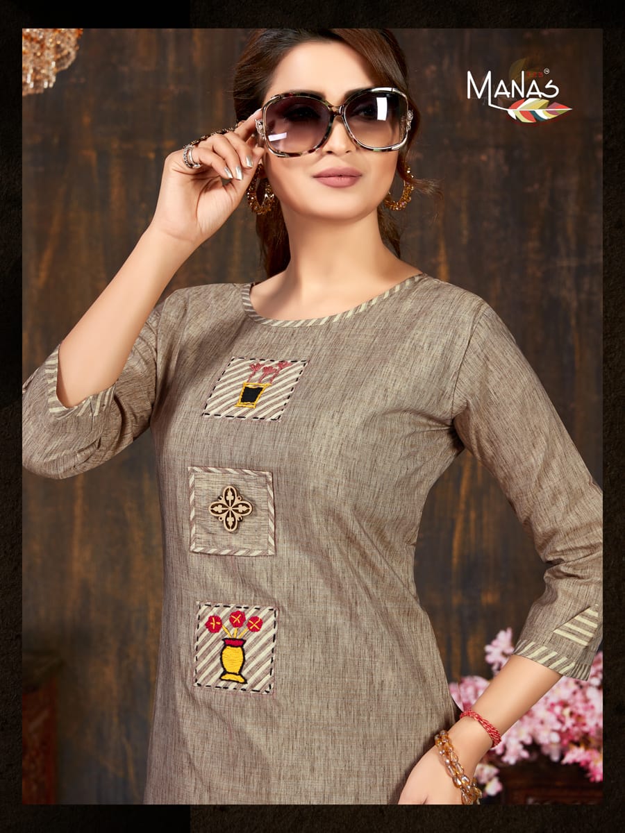 Anishka By Manas Cotton Kurtis With Plazzo Wholesale Supplier Surat