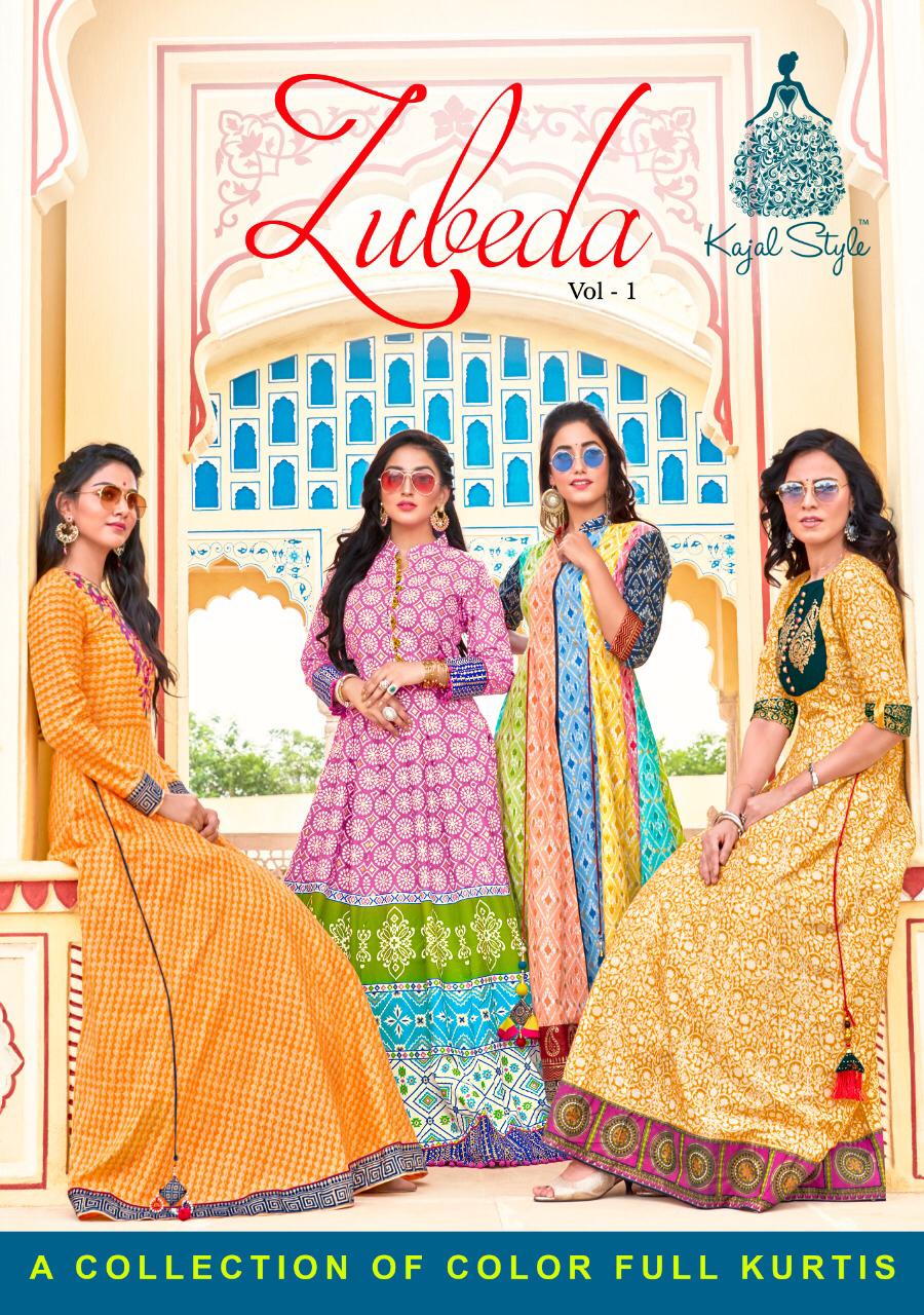 Zubeda Vol 1 By Kajal Style Cotton Printed Designer Party Wear Kurtis Wholesale Supplier Surat