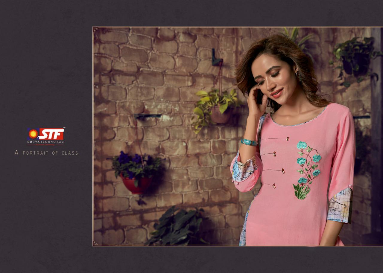 Glamour Girl Vol 21 By Stf Reyon Kurtis With Plazzo Wholesale Supplier Surat