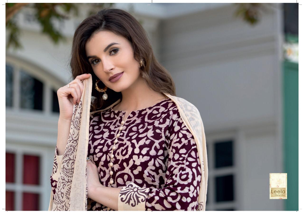 Jhanvi By Leela Cambric Printed Suits Wholesale Supplier Gujarat