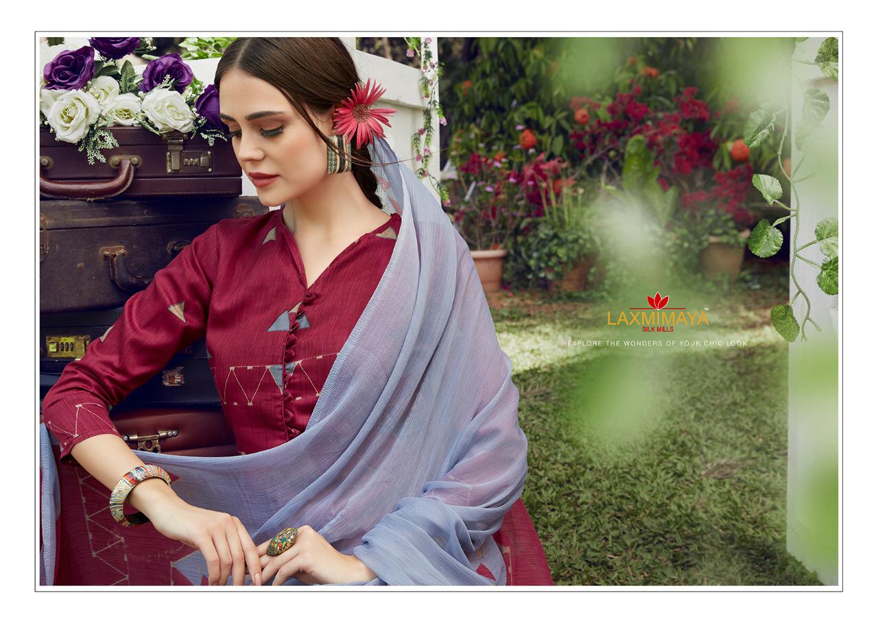Itreniya By Laxmimaya Silk Jam Silk Printed Suits Wholesale Supplier Gujarat