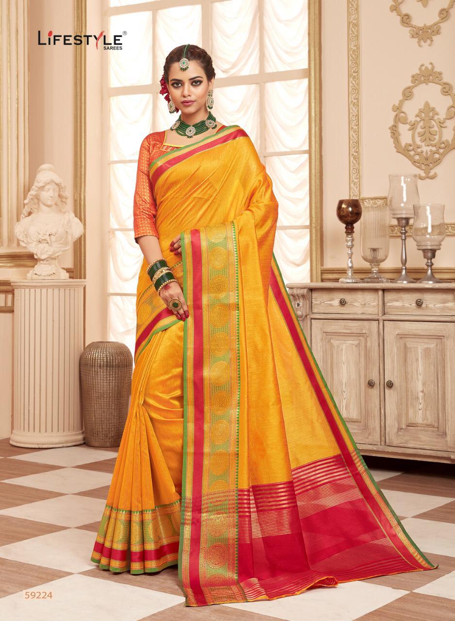 Resham Silk Vol 4 By Lifestyle Series 59221 To 59226 Silk Sarees Wholesale Supplier And Trader Surat