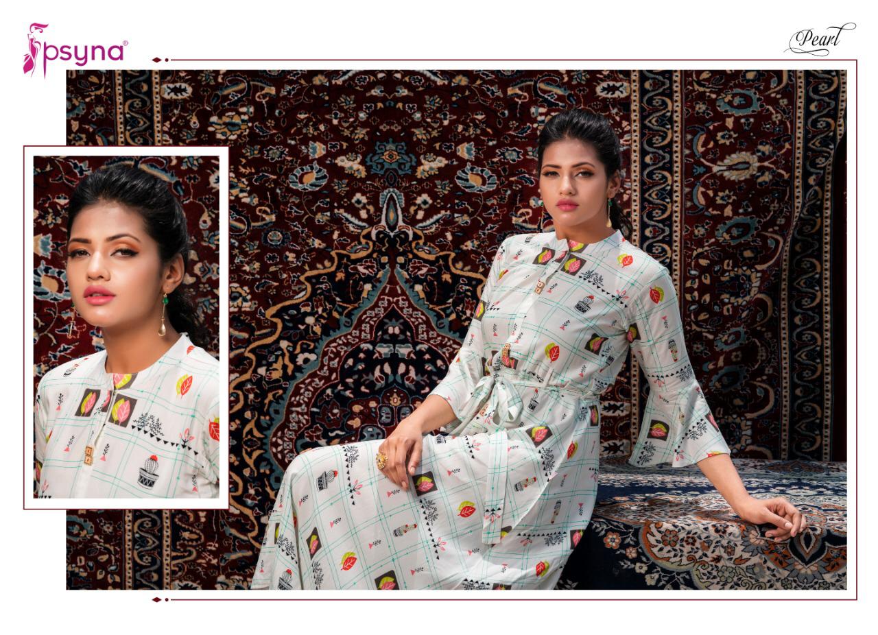 Pearl 3 By Psyna Reyon Designer Kurtis Wholesale Supplier And Trader Surat