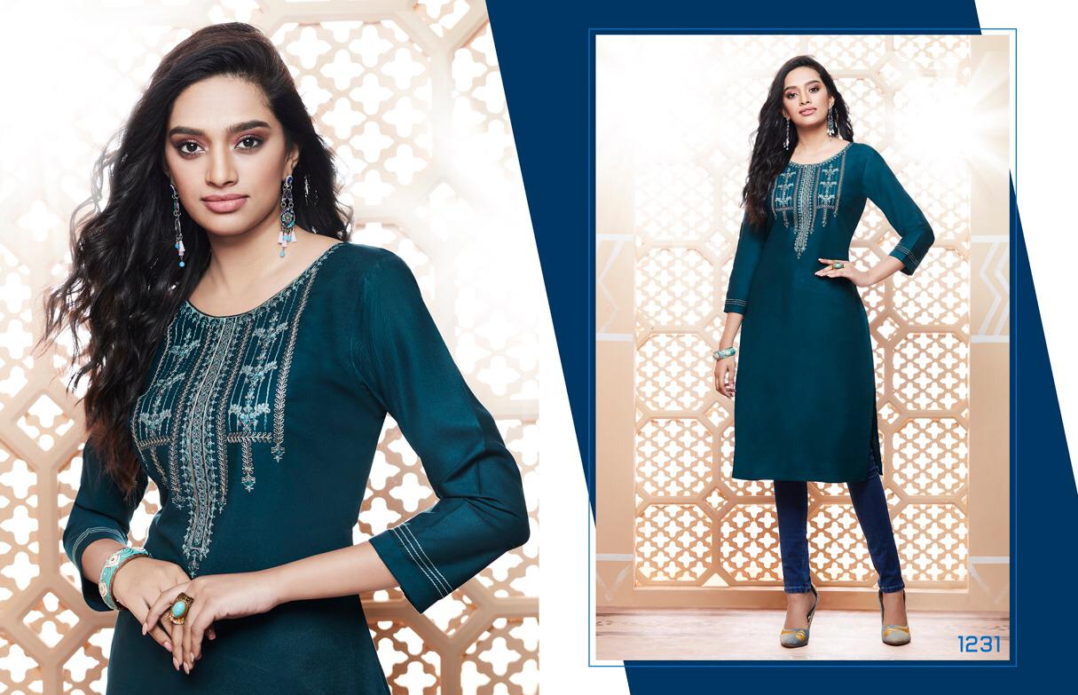 Lily Vol 14 By Kajree Reyon Designer Tops Wholesale Supplier And Trader Surat