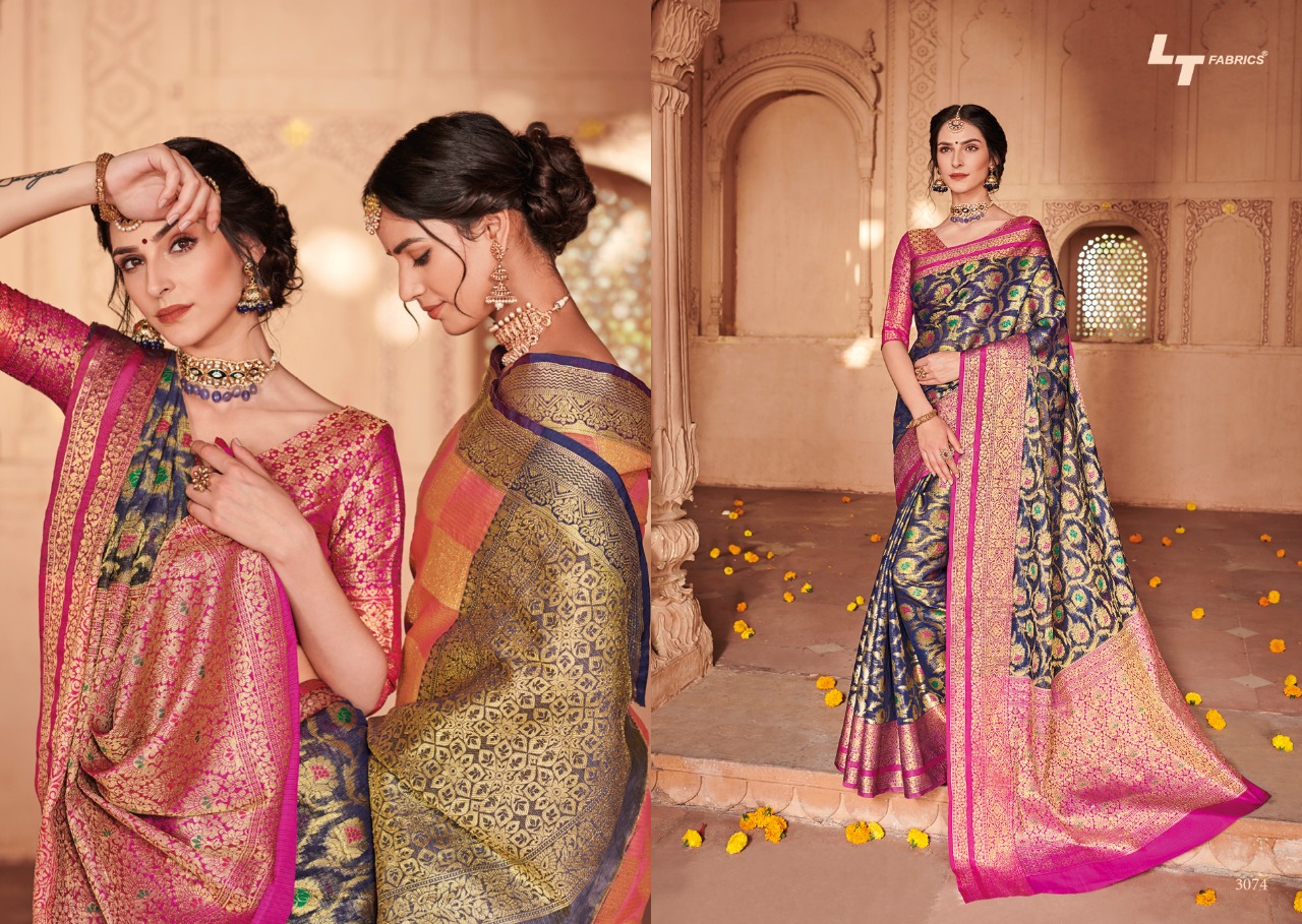 Ekanshi By Lt Series 3070 To 3079 Silk Weaving Sarees Wholesale Supplier And Dealer Surat