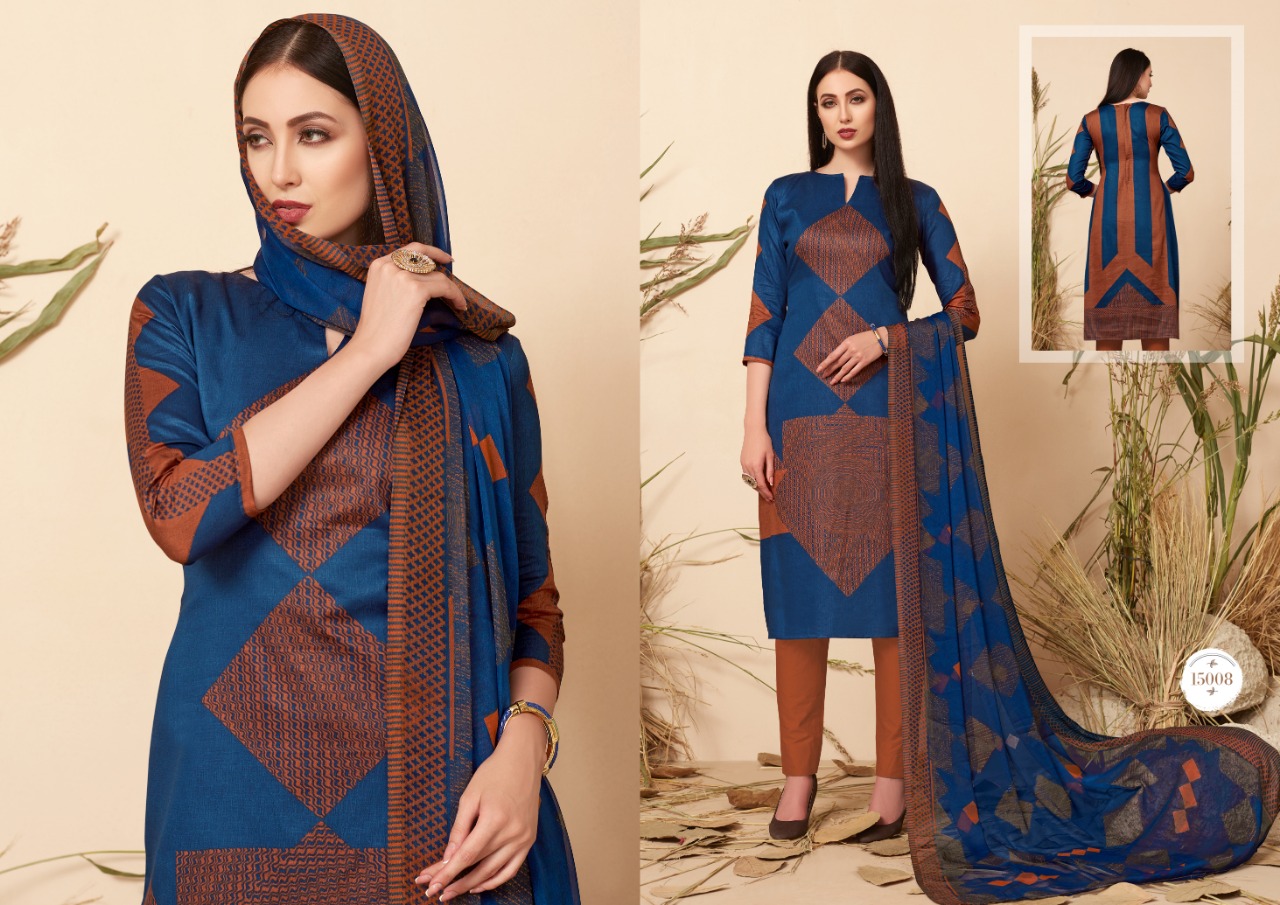 Elliza Vol 15 By Ritu Cotton Dress Materials Wholesale Supplier Surat