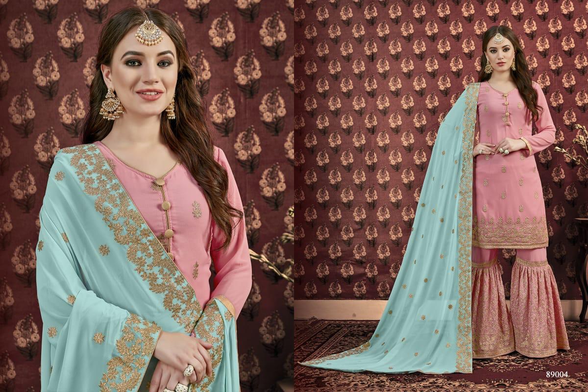 Aanaya Vol 89 Series 89000 Georgette Embroidered Designer Party Wear Suits Wholesale Supplier Gujara...