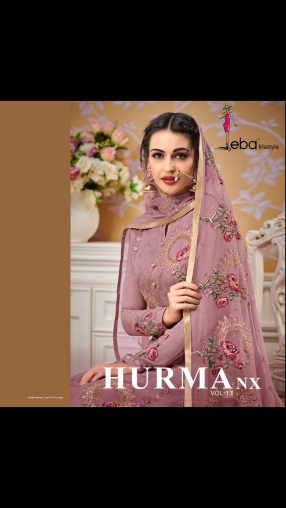 Hurma Vol 13 Nx By Eba Lifestyle Designer Party Wear Suits Wholesale Supplier And Dealer Surat
