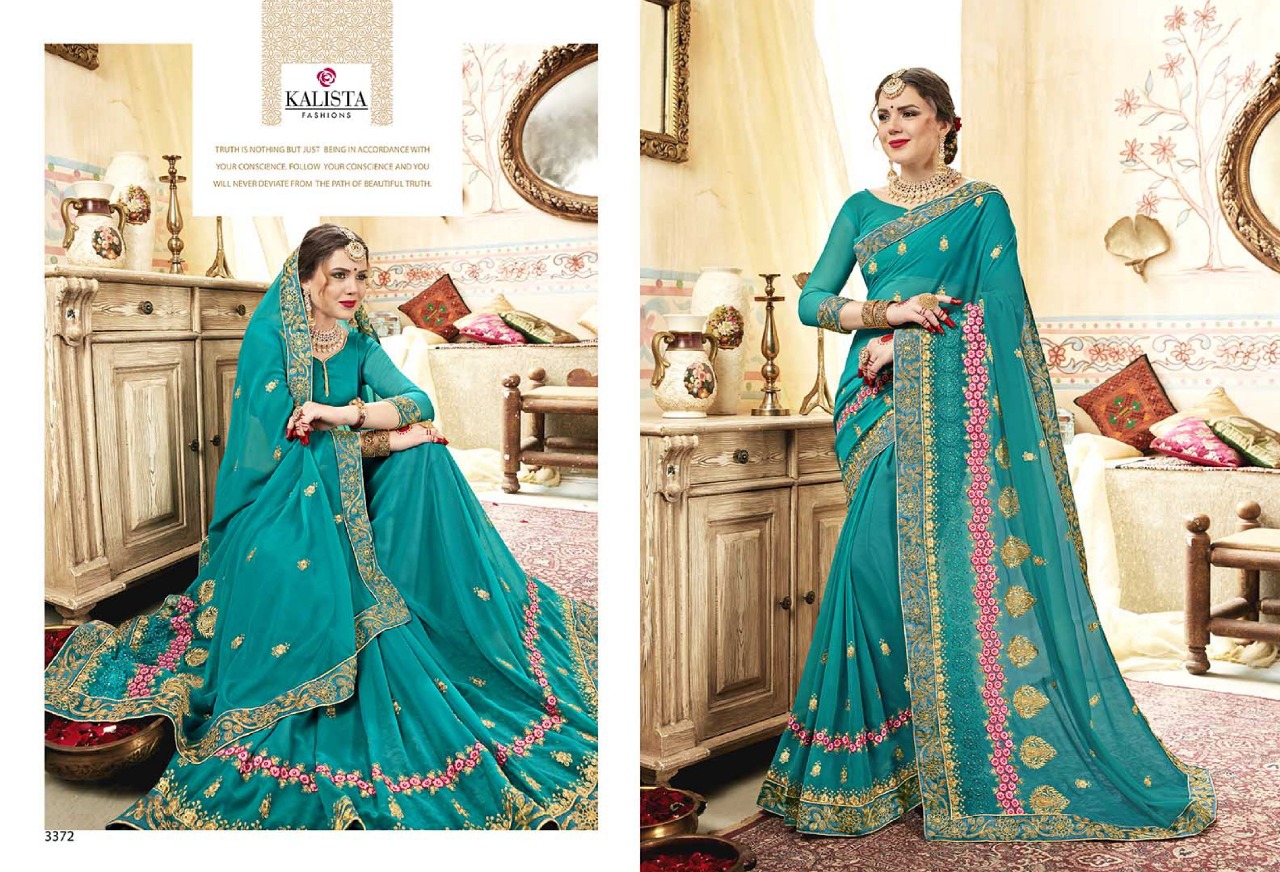 Vaani Vol 1 By Kalista Fancy Designer Party Wear Sarees Wholesale Supplier Gujarat