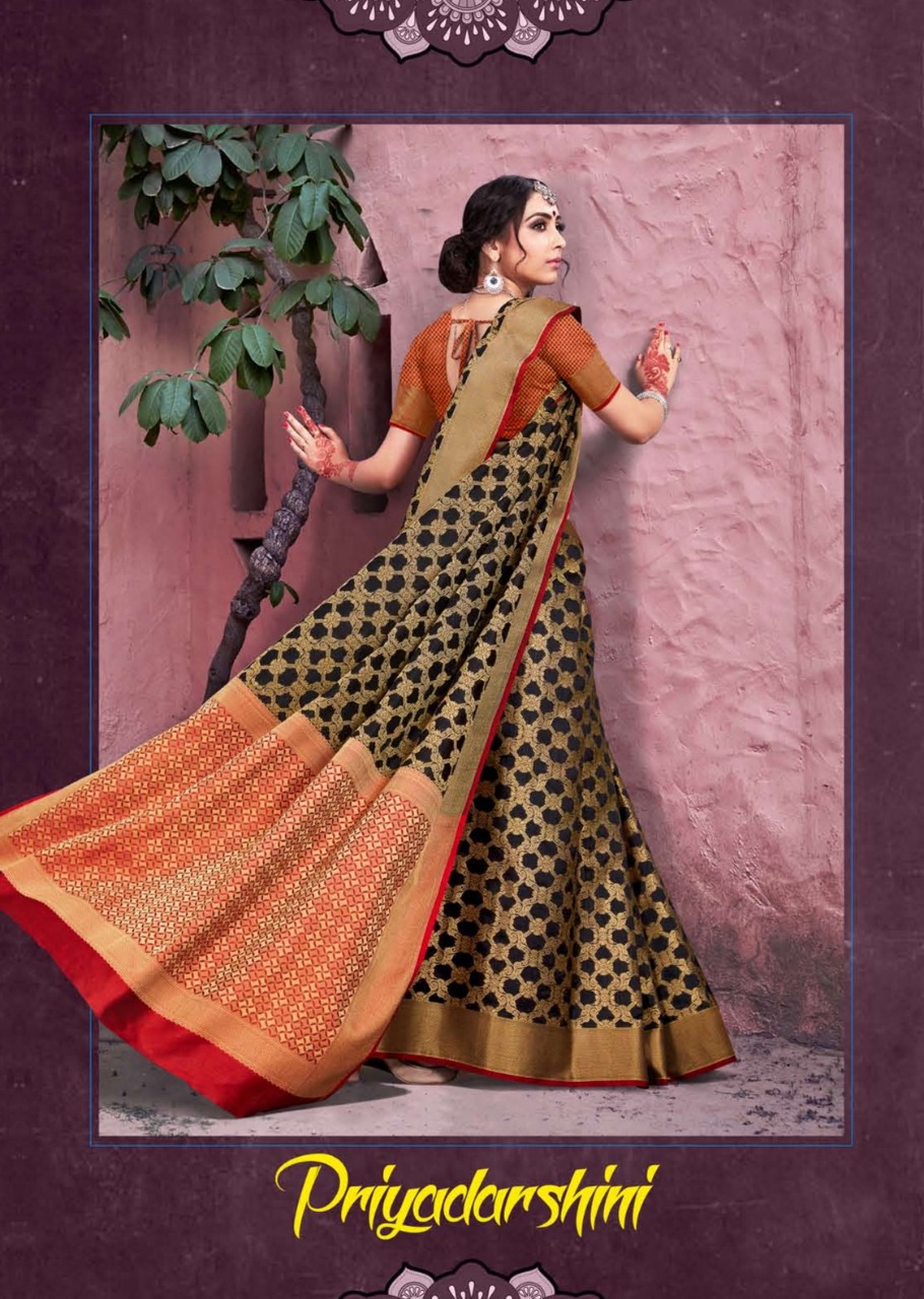 Priyadarshini By Sangam Silk Weaving Sarees Wholesale Supplier Gujarat