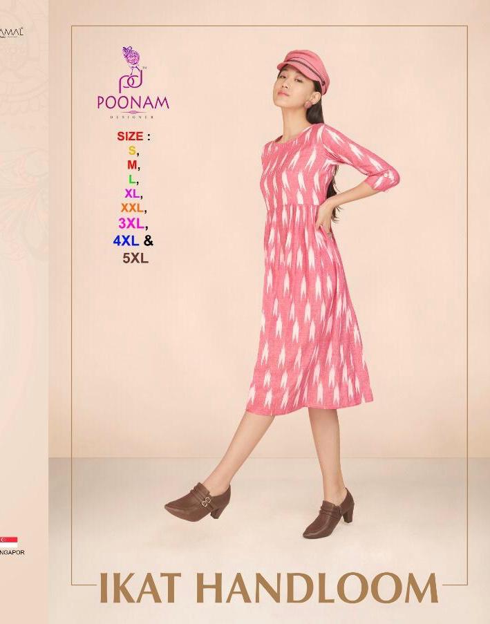 Ikat Handloom By Poonam Designer Pure Ikkat Cotton Kurtis Wholesale Supplier Gujarat