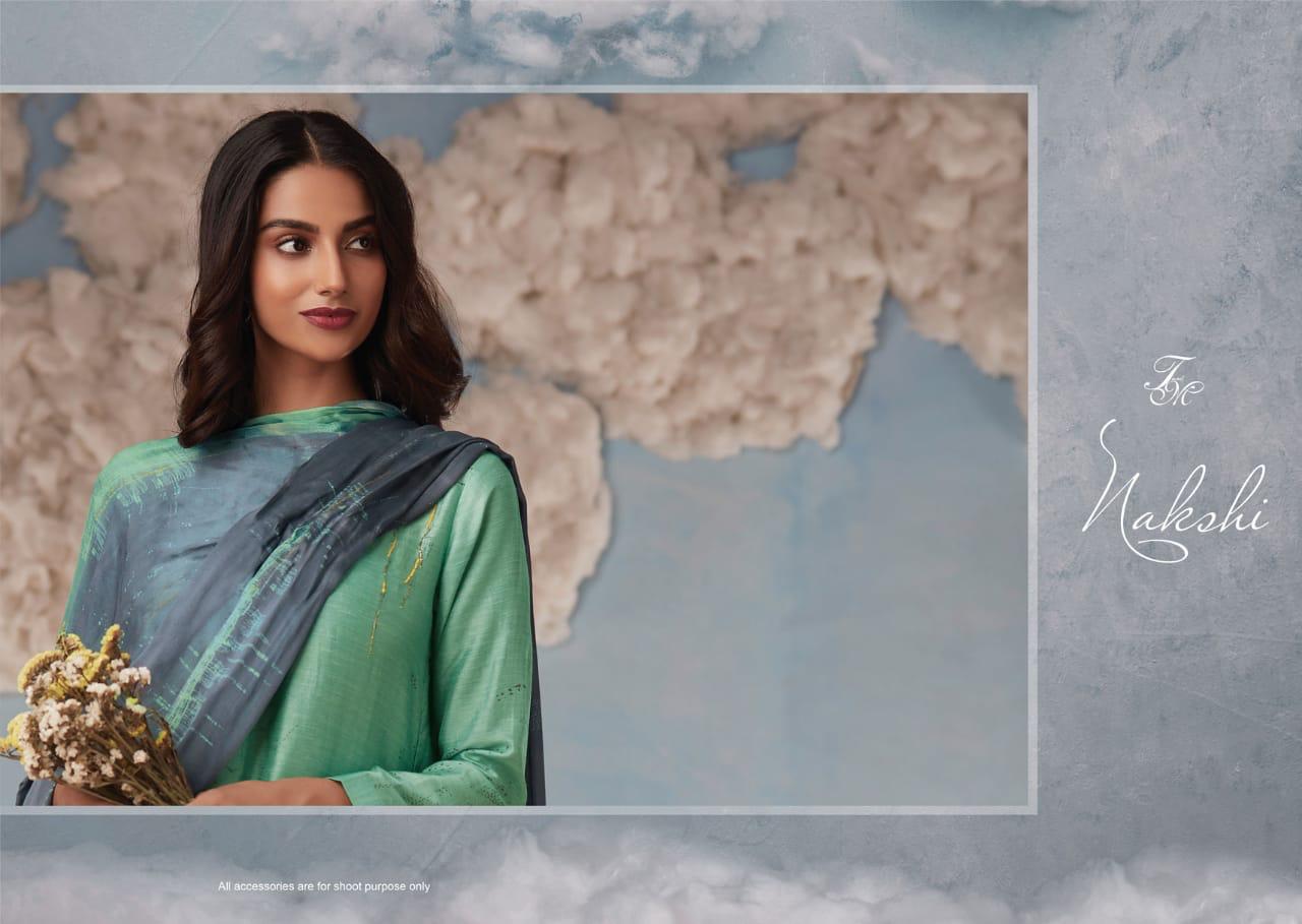 Nakshi By Sahiba Series  210 Silk Digital Printed Suits Wholesale Supplier Gujarat