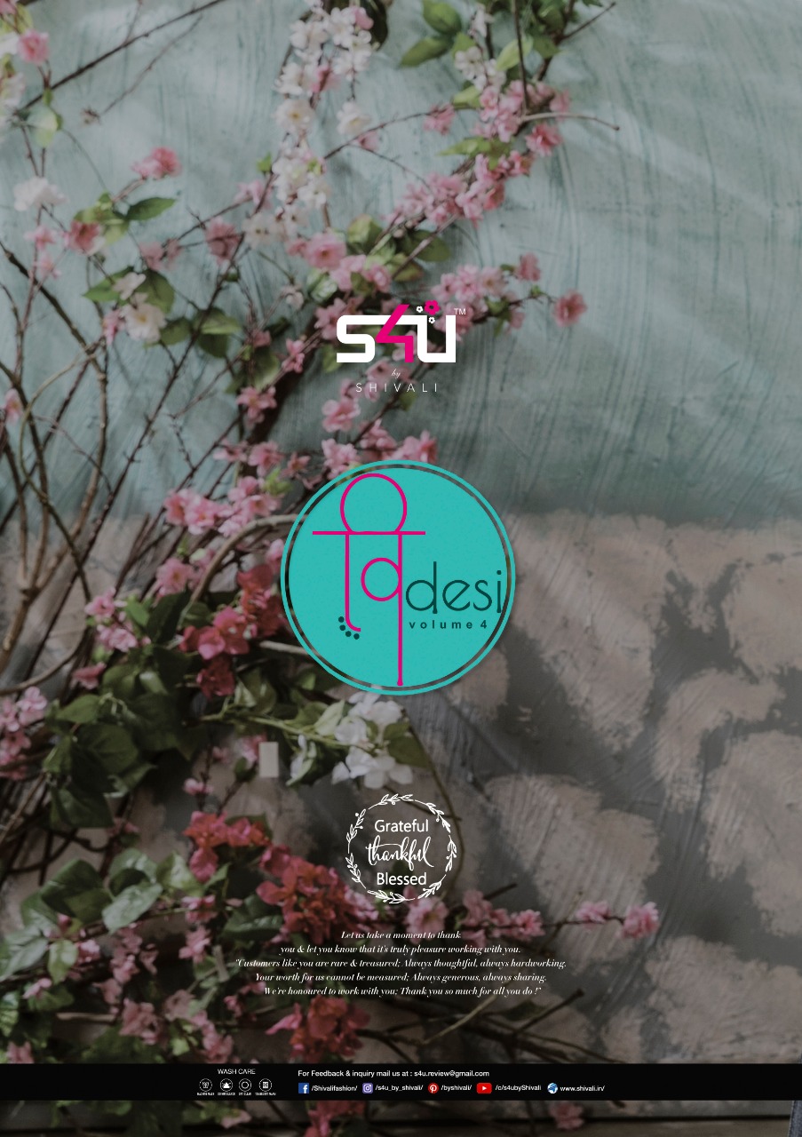 V Desi Vol 4 By S4u By Shivali Beautiful Designer Long Shirts Wholesale Supplier And Dealer Surat