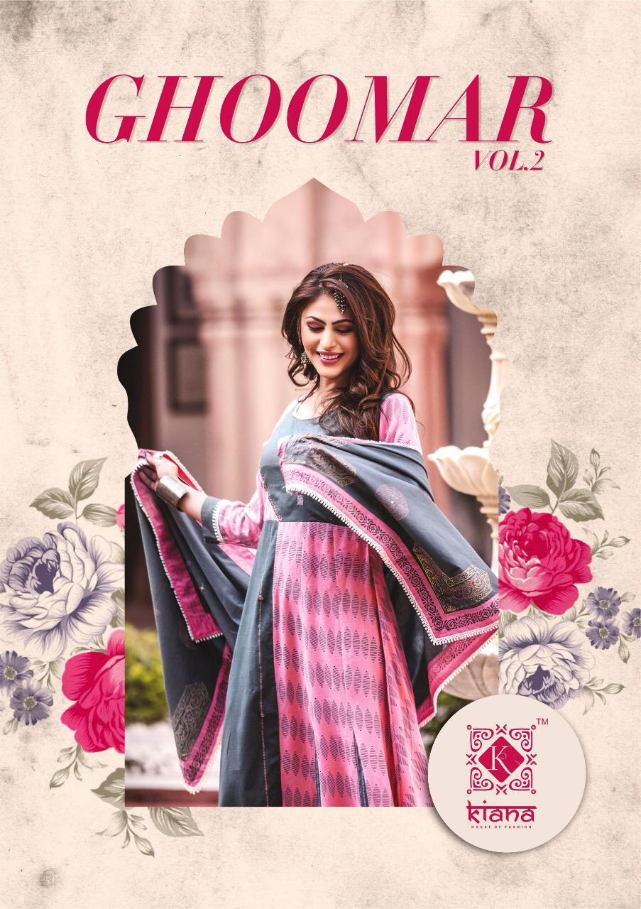 Ghoomer Vol 2 By Kiana Fashion Designer Party Wear Kurtis Wholesale Supplier Surat