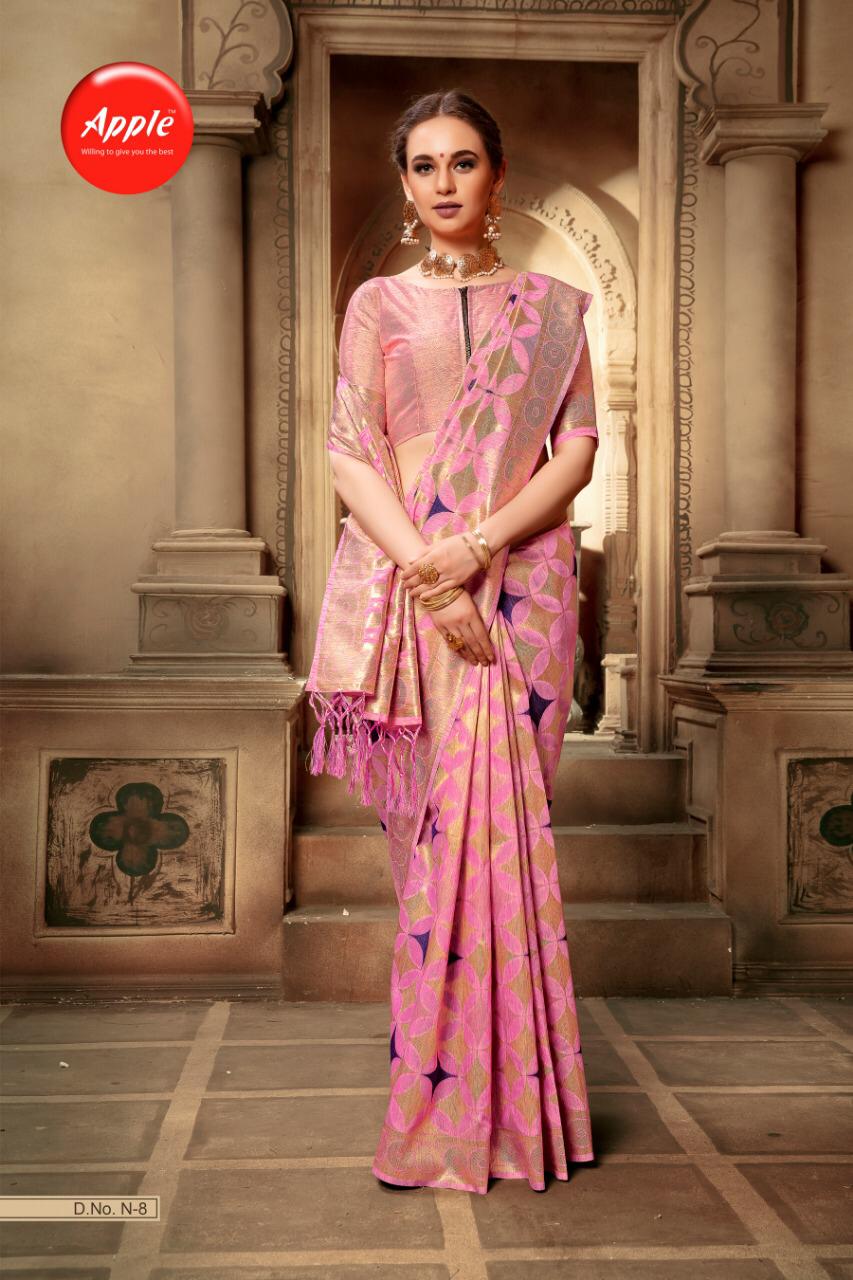 Navibhu Vol 1 By Apple Cotton Silk Sarees Wholesale Supplier Gujarat