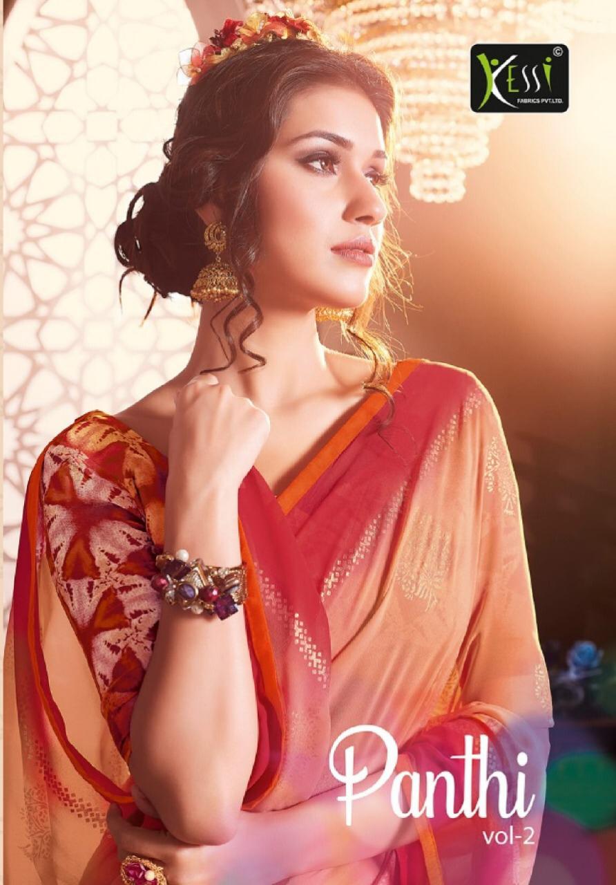Panthi Vol 2 By Kessi Georgette Printed Sarees Wholesale Supplier Gujarat