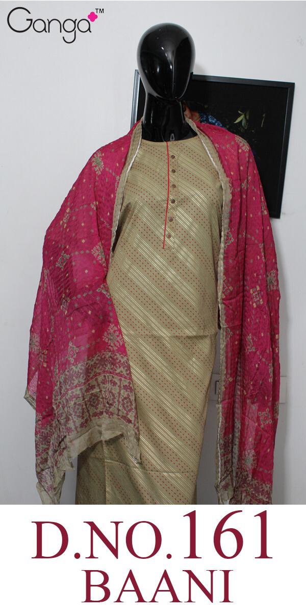 Baani 161 By Ganga Cotton Printed Suits Wholesale Supplier Gujarat