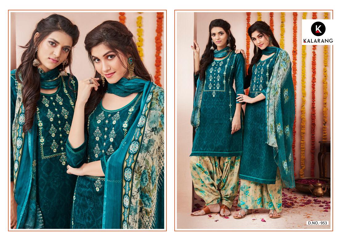 Marissa By Kalarang Satin Printed Suits Wholesale Supplier Gujarat