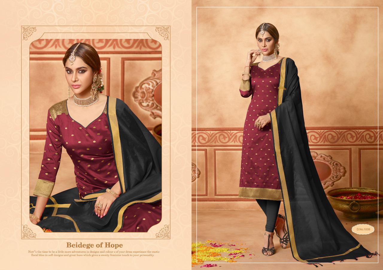 Butti By Avc Lichi Jequard Dress Materials Wholesale Supplier Gujarat