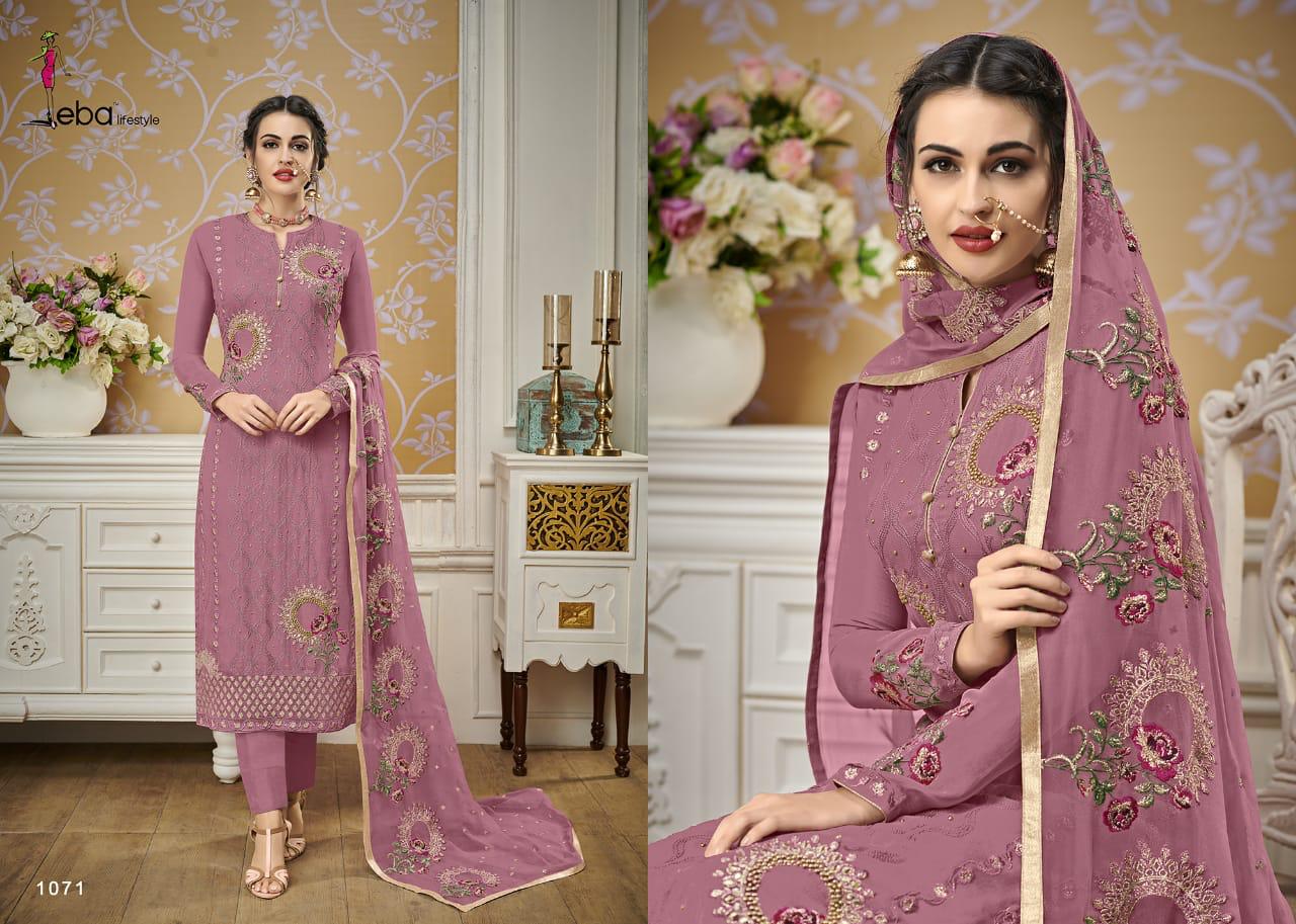Hurma Vol 13 Nx By Lifestyle Fox Georgette Embroidered Suits Wholesale Supplier Gujarat