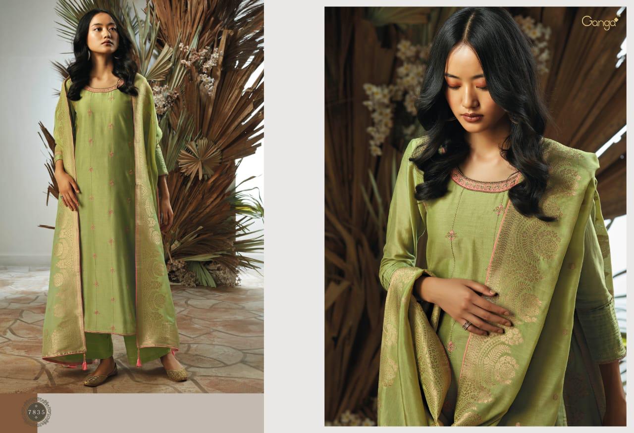 Ukiyo By Ganga Bemberg Silk Suits Wholesale Supplier Gujarat