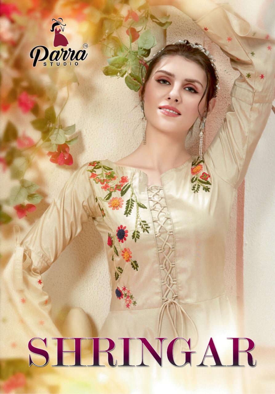Shringar By Parra Studio Silk Designer Party Wear Gowns Wholesale Supplier Gujarat