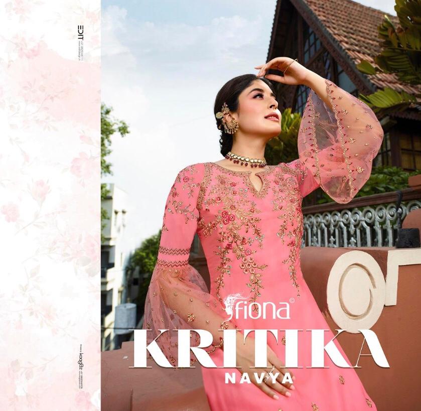 Kritika Navya By Fiona Series 22551 To 22557 Designer Party Wear Suits Wholesale Supplier India