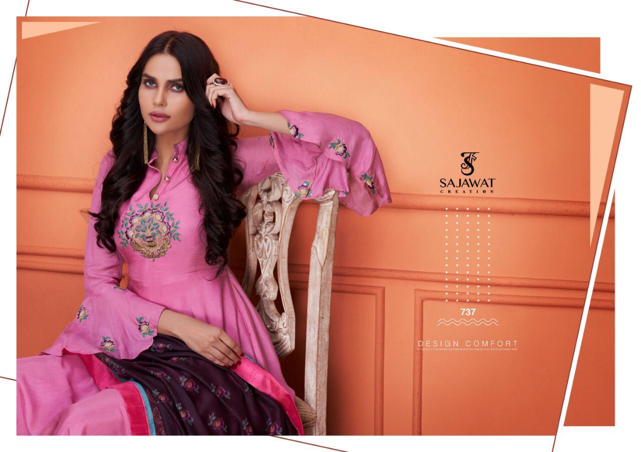 Sarthi Vol 6 By Sajawat Creation Series 731 To 738 Ready To Wear Suits Wholesale Supplier Gujarat