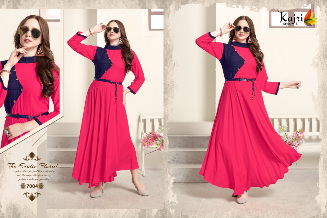 Pulpee Vol 7  By Kajri Style Reyon Designer Kurtis Wholesale Supplier And Dealer Surat