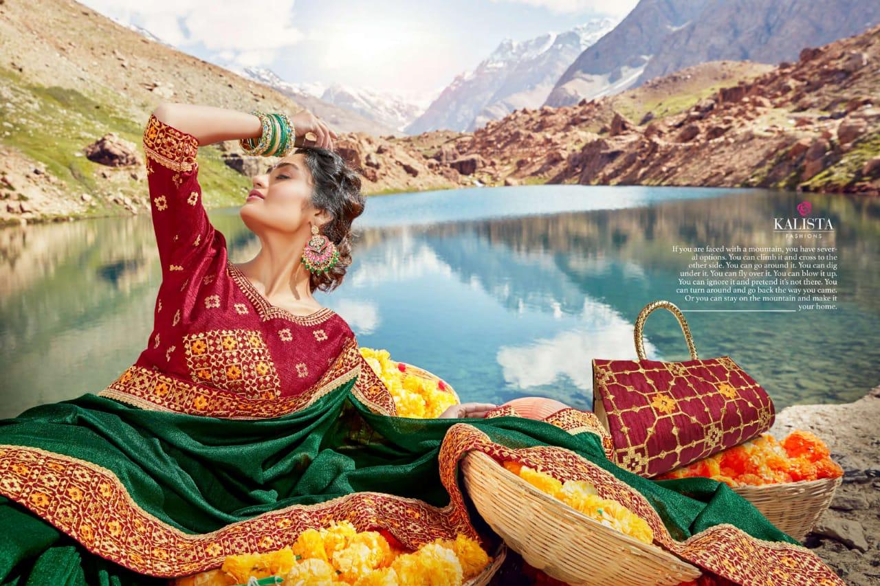 Heritage By Kalista Series 1008 To 1008 Fancy Designer Party Wear Sarees Wholesale Supplier India