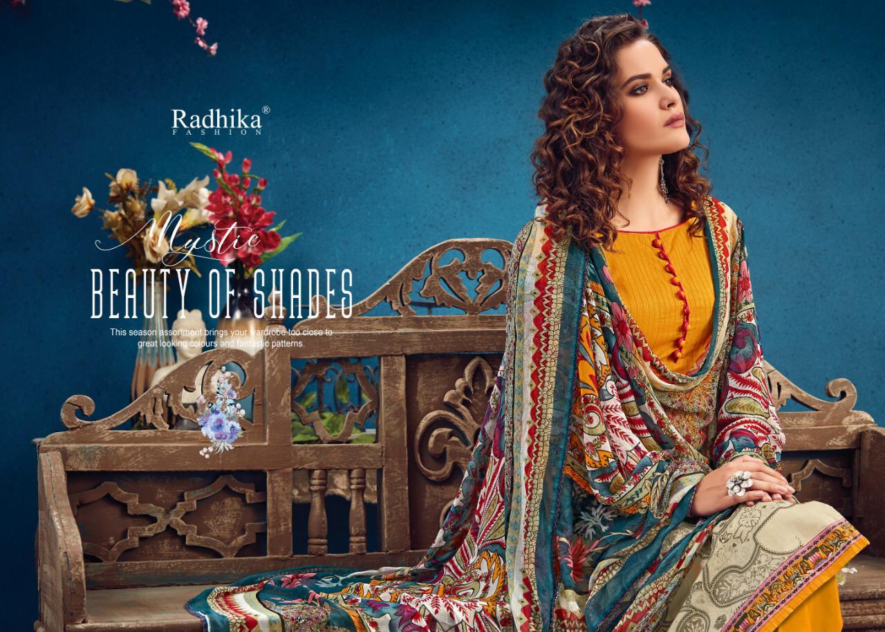 Azara Vol 34 By Radhika Fashion Cambric Printed Dress Materials Wholesale India