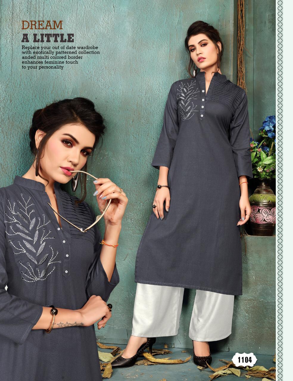 7 Seas By Jhala Impex Long Kurtis With Plazzo Wholesale Supplier Surat