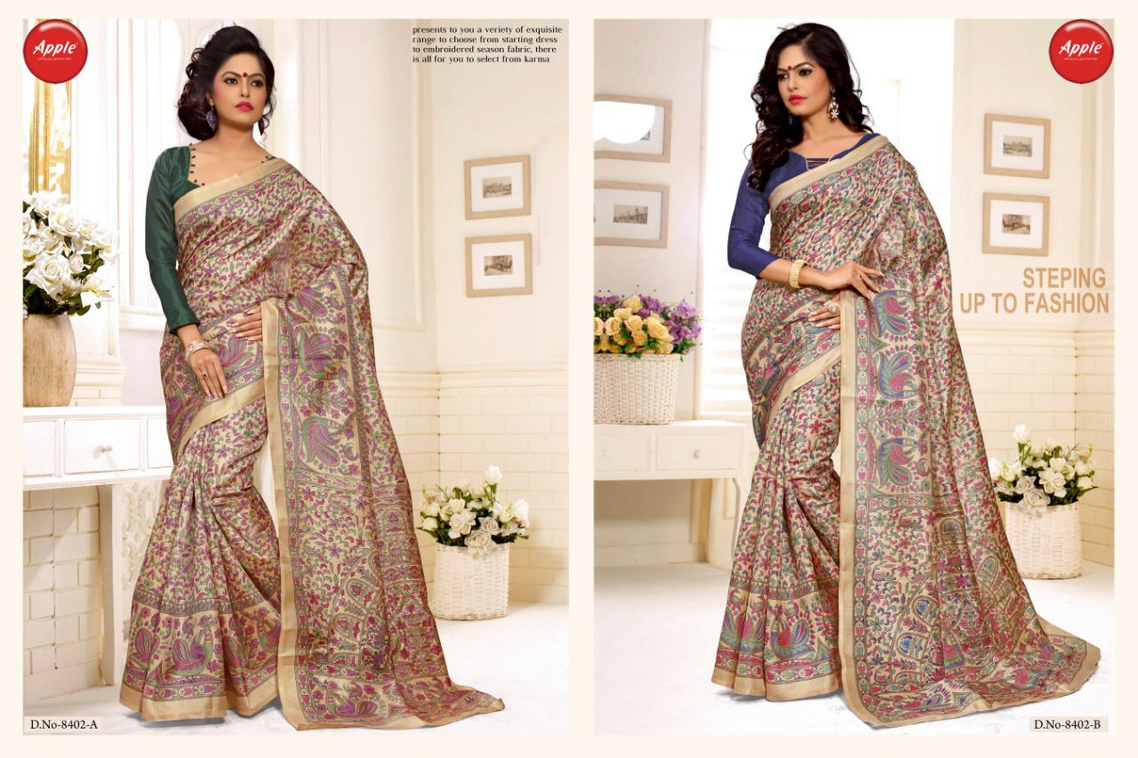 Hits Of Madhubani Vol 3 By Apple Silk Printed Sarees Wholesale Supplier And Dealer Surat